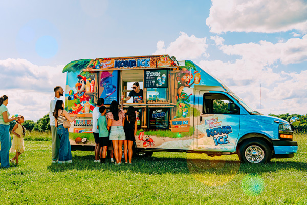 kona ice at the park